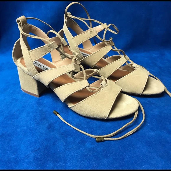 Steve Madden suede lace up sandals - Picture 2 of 6